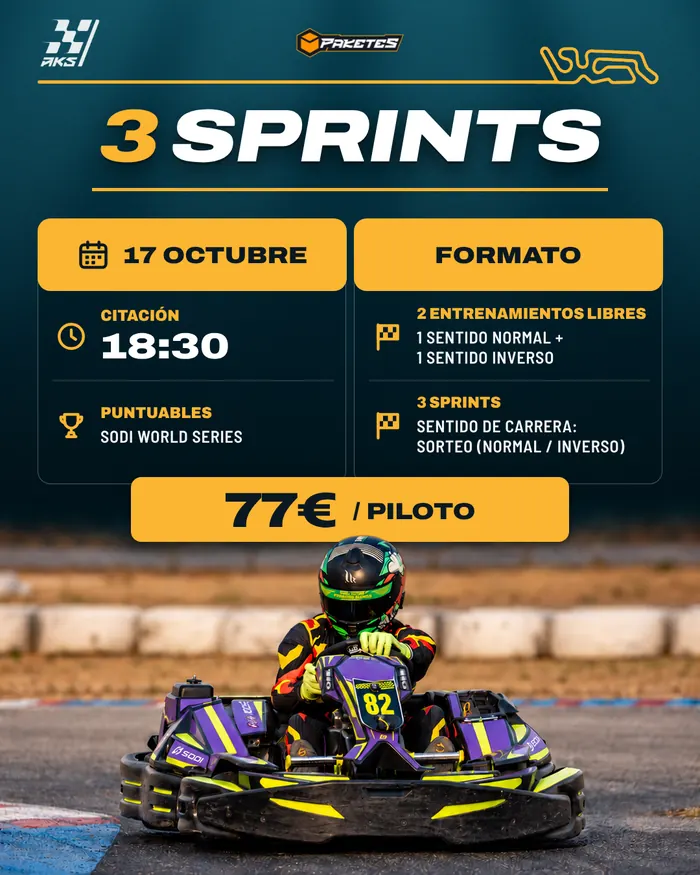 Fotografía de la galería del evento de karting