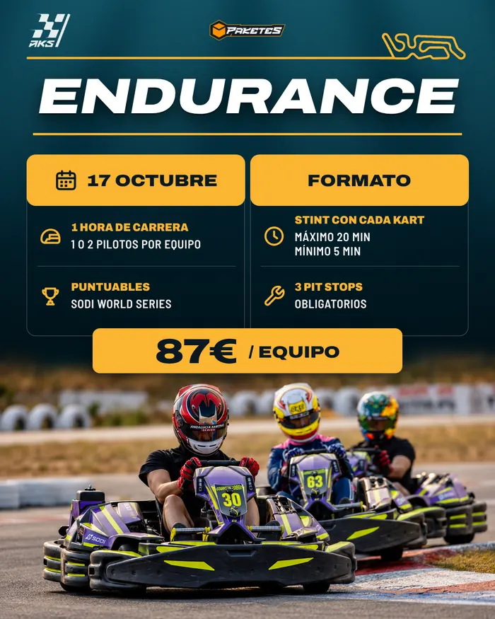 Fotografía de la galería del evento de karting