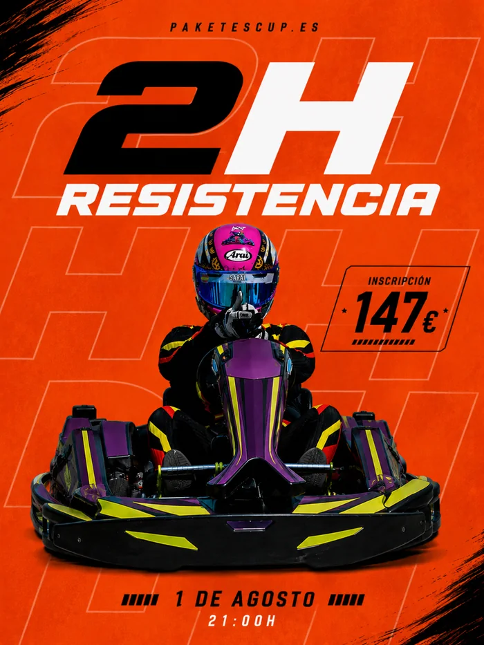 Fotografía de la galería del evento de karting